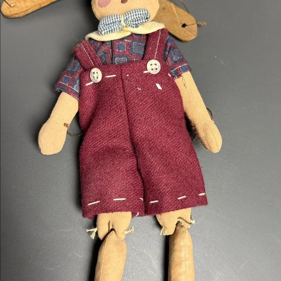 Adorable antique marionette boy, 10 long plus the strings. Grey1